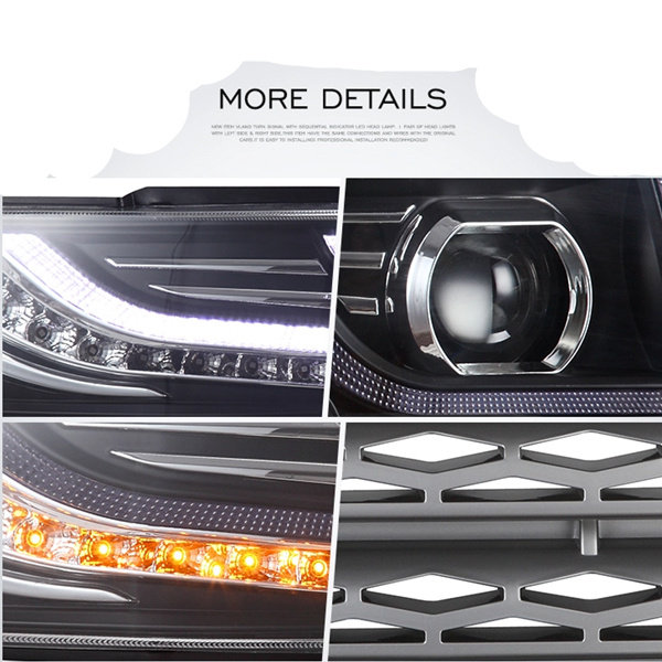 Head Lamp With Grille Led Headlight For Toyota Fj Cruiser